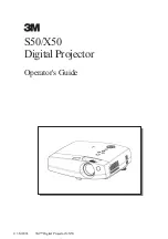 3M Multimedia Projector S50 Operator'S Manual предпросмотр