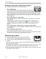 Preview for 20 page of 3M Multimedia Projector X62 Operator'S Manual