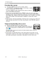 Preview for 22 page of 3M Multimedia Projector X62 Operator'S Manual