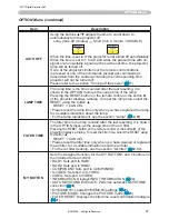 Preview for 41 page of 3M Multimedia Projector X62 Operator'S Manual