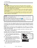 Preview for 52 page of 3M Multimedia Projector X62 Operator'S Manual