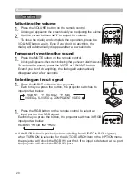 Preview for 20 page of 3M Multimedia Projector X62w Operator'S Manual