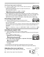 Preview for 21 page of 3M Multimedia Projector X62w Operator'S Manual