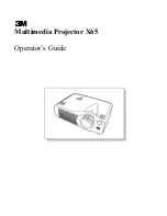 Предварительный просмотр 1 страницы 3M Multimedia Projector X65 Operator'S Manual