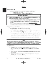 Preview for 8 page of 3M Multimedia Projector X68 Safety Manual