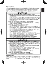 Preview for 9 page of 3M Multimedia Projector X68 Safety Manual