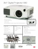 Preview for 1 page of 3M Multimedia Projector X80 Specifications