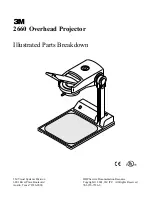 3M Overhead Projector 2660 Illustrated Parts Breakdown preview