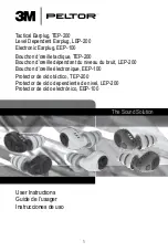 3M PELTOR Tactical Earplug TEP-200 User Instructions preview