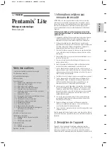 Preview for 15 page of 3M Pentamix Lite Operating Instructions Manual