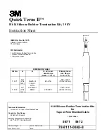 Preview for 1 page of 3M Quick Term II Instruction Sheet