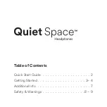 Preview for 2 page of 3M Quiet SPace Quick Start Manual