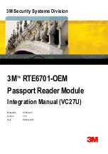 Preview for 1 page of 3M RTE6701-OEM Integration Manual