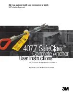 Preview for 1 page of 3M SafeClaw 4077 User Instructions