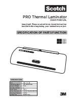 Preview for 1 page of 3M Scotch PRO User Manual