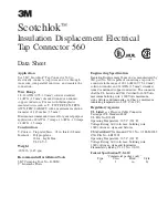 3M Scotchlok Tap Connector 560 Datasheet preview