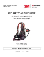 Предварительный просмотр 1 страницы 3M SCOTT AIR-PAK X3 PRO Operating & Maintenance Instructions