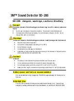 Preview for 2 page of 3M SD-200 User Manual