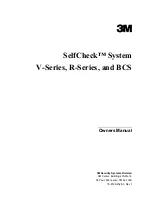 Preview for 1 page of 3M SelfCheck System V Series Owner'S Manual