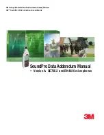 3M SoundPro SE series Data Addendum Manual предпросмотр