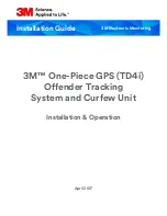 Preview for 1 page of 3M TD4i Installation & Operation Manual