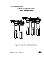 3M Triple Manifold Water Filtration Systems Instruction Manual preview