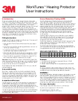 Preview for 1 page of 3M WORKTUNES WIRELESS User Instructions