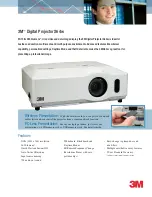 Preview for 1 page of 3M X64W - Digital Projector XGA LCD Brochure & Specs