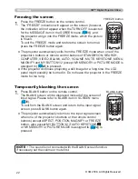 Предварительный просмотр 22 страницы 3M X64W - Digital Projector XGA LCD Operator'S Manual