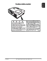 Предварительный просмотр 9 страницы 3M X64W - Digital Projector XGA LCD Safety Manual