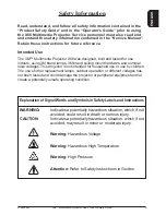 Предварительный просмотр 5 страницы 3M X66 - Digital Projector XGA LCD Product Safety Manual