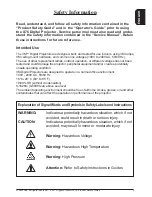 Предварительный просмотр 5 страницы 3M X76 - Digital Projector XGA LCD Product Safety Manual