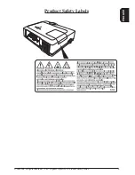 Предварительный просмотр 9 страницы 3M X76 - Digital Projector XGA LCD Product Safety Manual