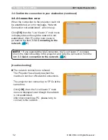 Preview for 52 page of 3M X95 - Digital Projector XGA LCD Network Manual