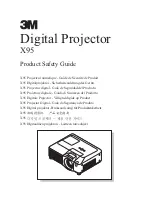 3M X95 - Digital Projector XGA LCD Product Safety Manual предпросмотр