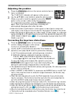 Предварительный просмотр 21 страницы 3M X95I - Digital Projector XGA LCD Operator'S Manual