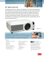 3M X95I - Digital Projector XGA LCD Specification Sheet preview