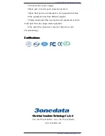Preview for 6 page of 3One data 277/A User Manual