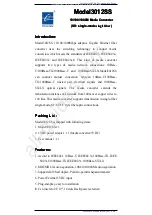 Preview for 1 page of 3One data 3012SS Operation User'S Manual