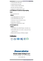 Preview for 7 page of 3One data 3012SS Operation User'S Manual