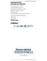 Preview for 5 page of 3One data 7212 User Manual