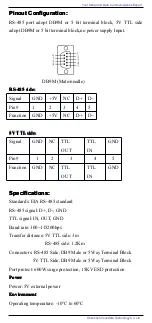 Preview for 2 page of 3One data TTL-485-5P Quick Start Manual