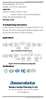 Preview for 3 page of 3One data TTL-485-5P Quick Start Manual