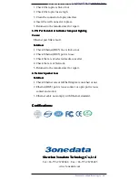 Предварительный просмотр 7 страницы 3onedata 1100SS Quick Start Manual