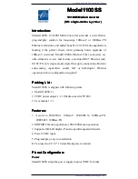 Preview for 1 page of 3onedata 1100SS User Manual