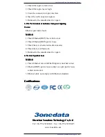 Предварительный просмотр 7 страницы 3onedata 1100SS User Manual