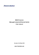 Preview for 1 page of 3onedata IES6116 Series User Manual