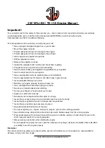 Preview for 4 page of 3W 157xi B2 Manual