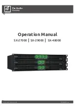 Предварительный просмотр 1 страницы 4-acoustic Pro Audio SX-27000 Operation Manual