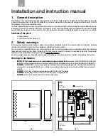 Preview for 10 page of 4-noks PR-SA Installation And Instruction Manual